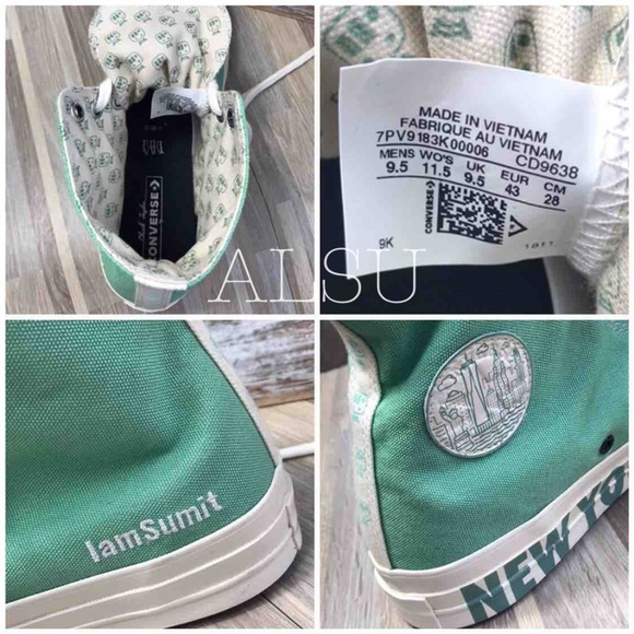 ConverseID CT 70 High Top New York Green M AUTHENT - Picture 7 of 7